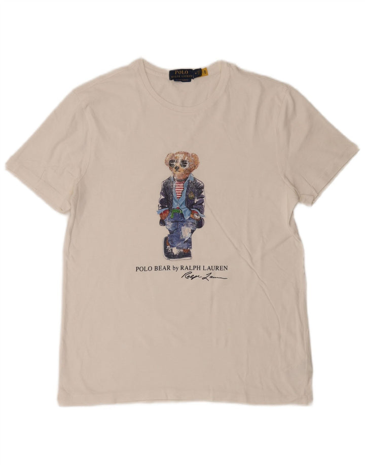 Μπλουζάκι POLO RALPH LAUREN Ανδρικό γραφικό μπλουζάκι με λεπτή εφαρμογή, μεσαίο βαμβακερό