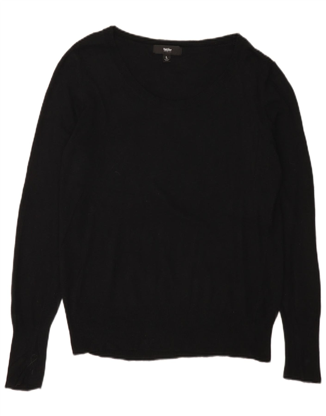 MOSSIMO Γυναικείο πουλόβερ με λαιμόκαυστο UK 14 μεγάλο μαύρο νάιλον