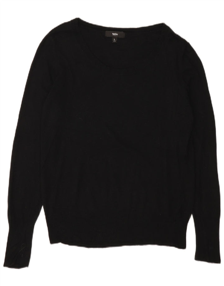 MOSSIMO Γυναικείο πουλόβερ με λαιμόκαυστο UK 14 μεγάλο μαύρο νάιλον