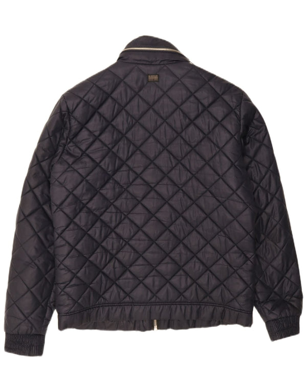 Ανδρικό καπιτονέ μπουφάν με κουκούλα G-Star UK 42 XL Navy Blue Polyester