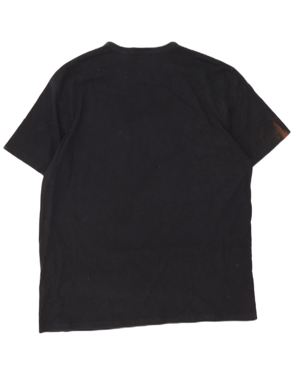 Ανδρικό γραφικό T-Shirt Champion Top XL Μαύρο βαμβακερό