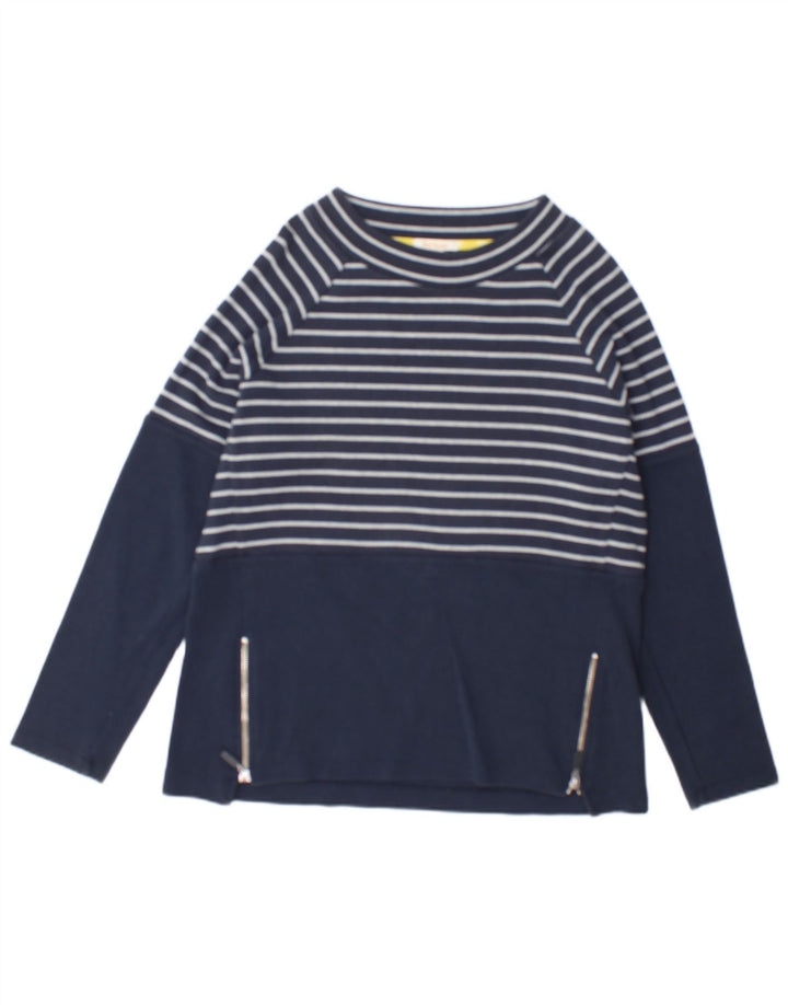 Barbour γυναικείο τοπ μακρυμάνικο UK 12 μεσαίο μπλε ριγέ βαμβακερό