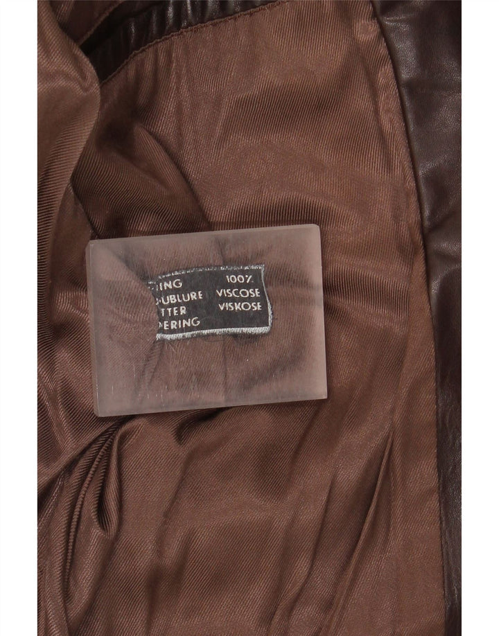 Vintage Ανδρικό Δερμάτινο Μπουφάν UK 36 Small Brown