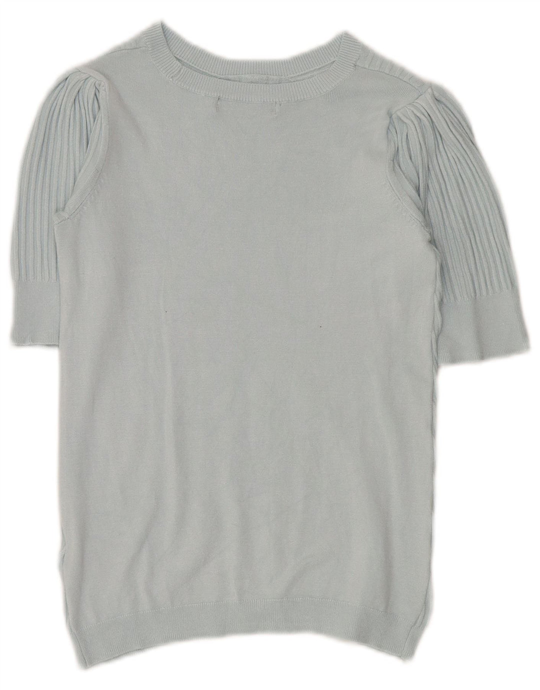 Marks & Spencer Γυναικείο πουλόβερ Crop Crew Neck Jumper UK 10 Small Blue