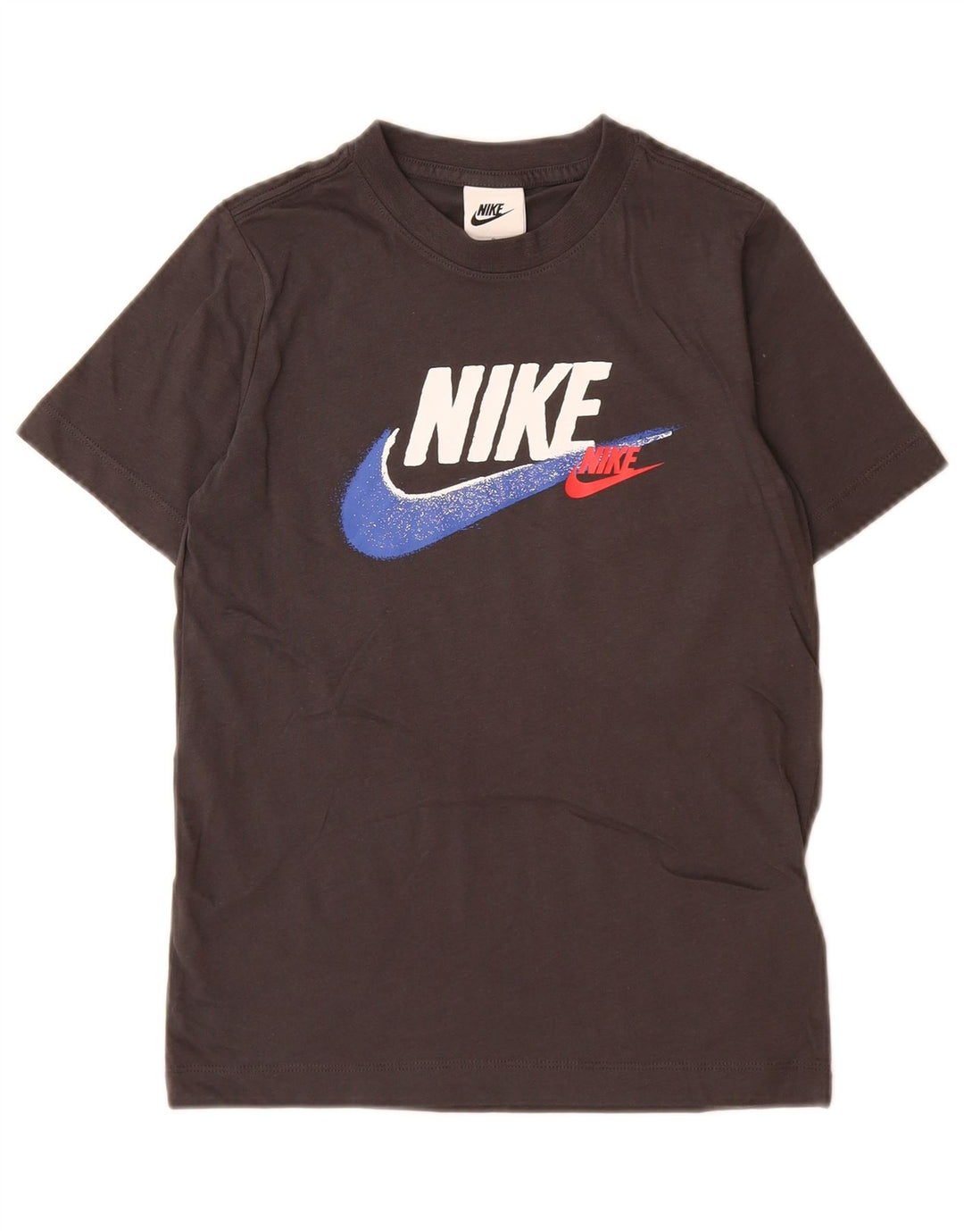 Μπλουζάκι Nike Boys Graphic T-shirt 8-9 ετών, μικρό γκρι βαμβακερό