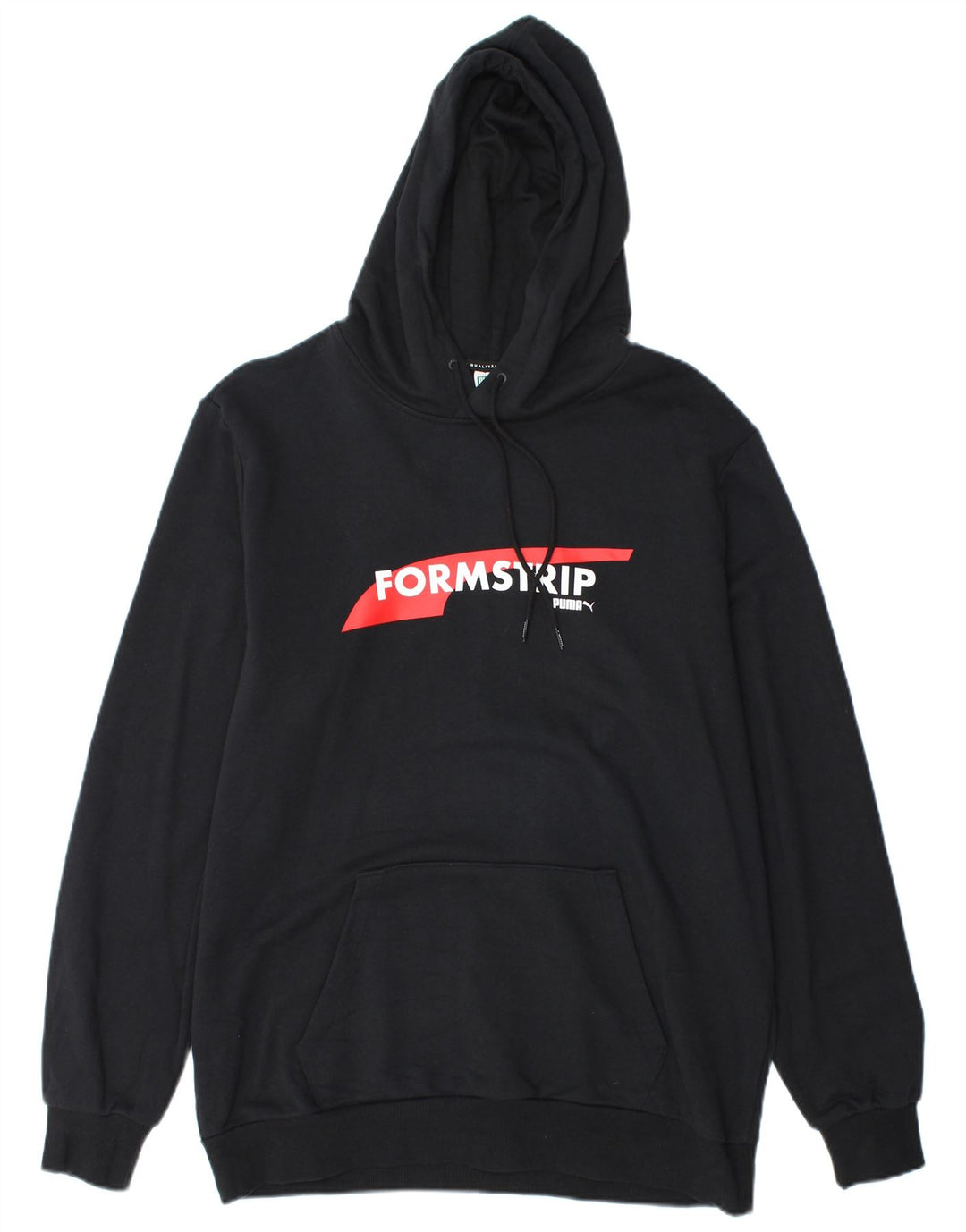 Ανδρικό γραφικό κουκούλα PUMA, μαύρο μεγάλο