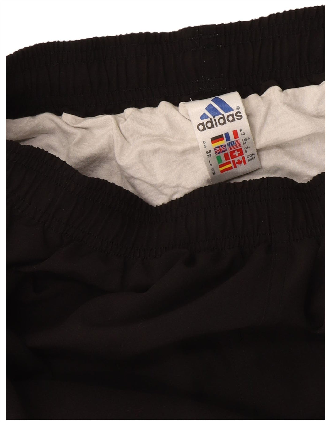 Ανδρικό αθλητικό σορτς ADIDAS από μεσαίο μαύρο πολυεστέρα