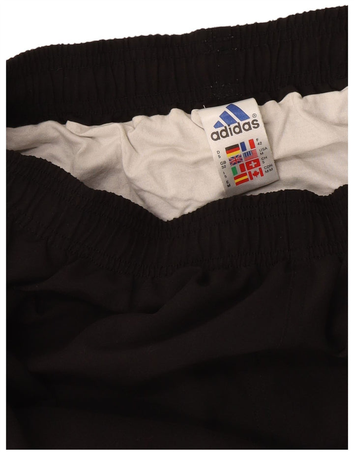 Ανδρικό αθλητικό σορτς ADIDAS από μεσαίο μαύρο πολυεστέρα