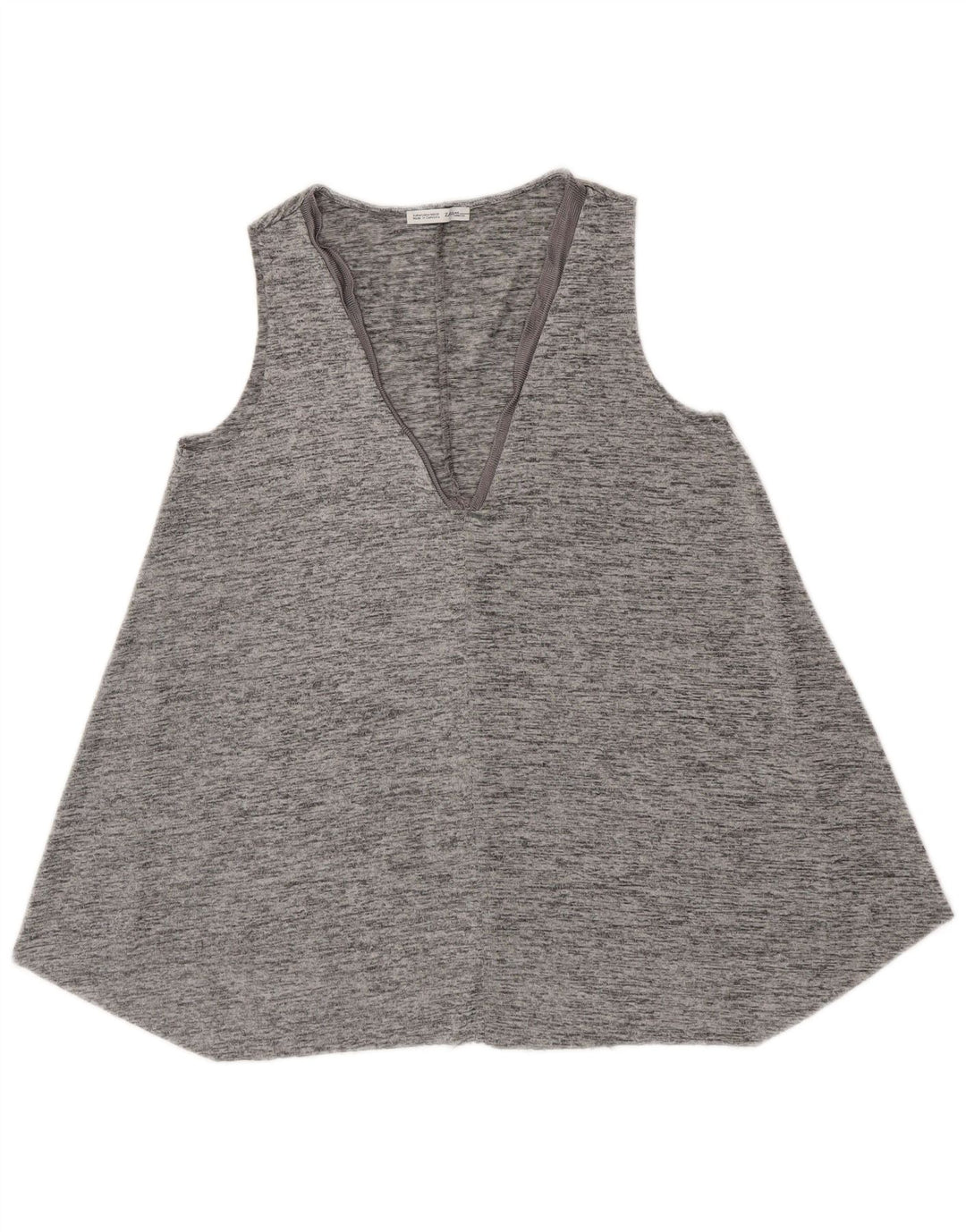 Zara Γυναικείο Γιλέκο Τοπ UK 12 Medium Grey Flecked
