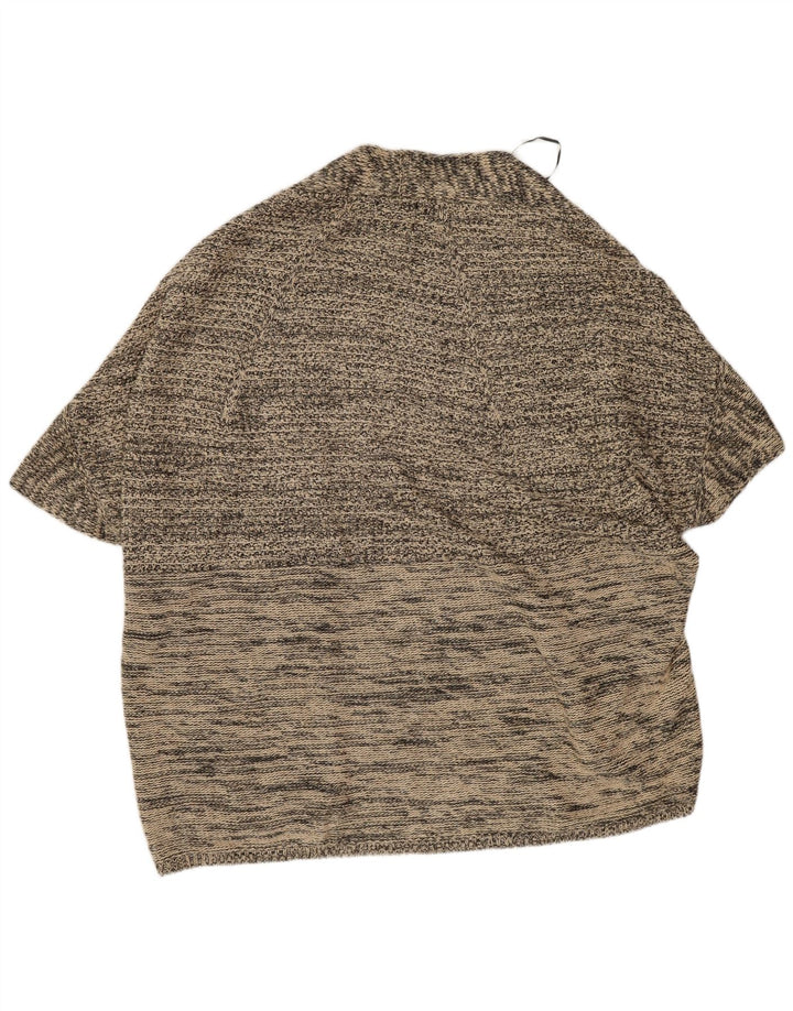Massimo Dutti Γυναικείο Poncho Jumper UK 14 Medium Grey Flecked
