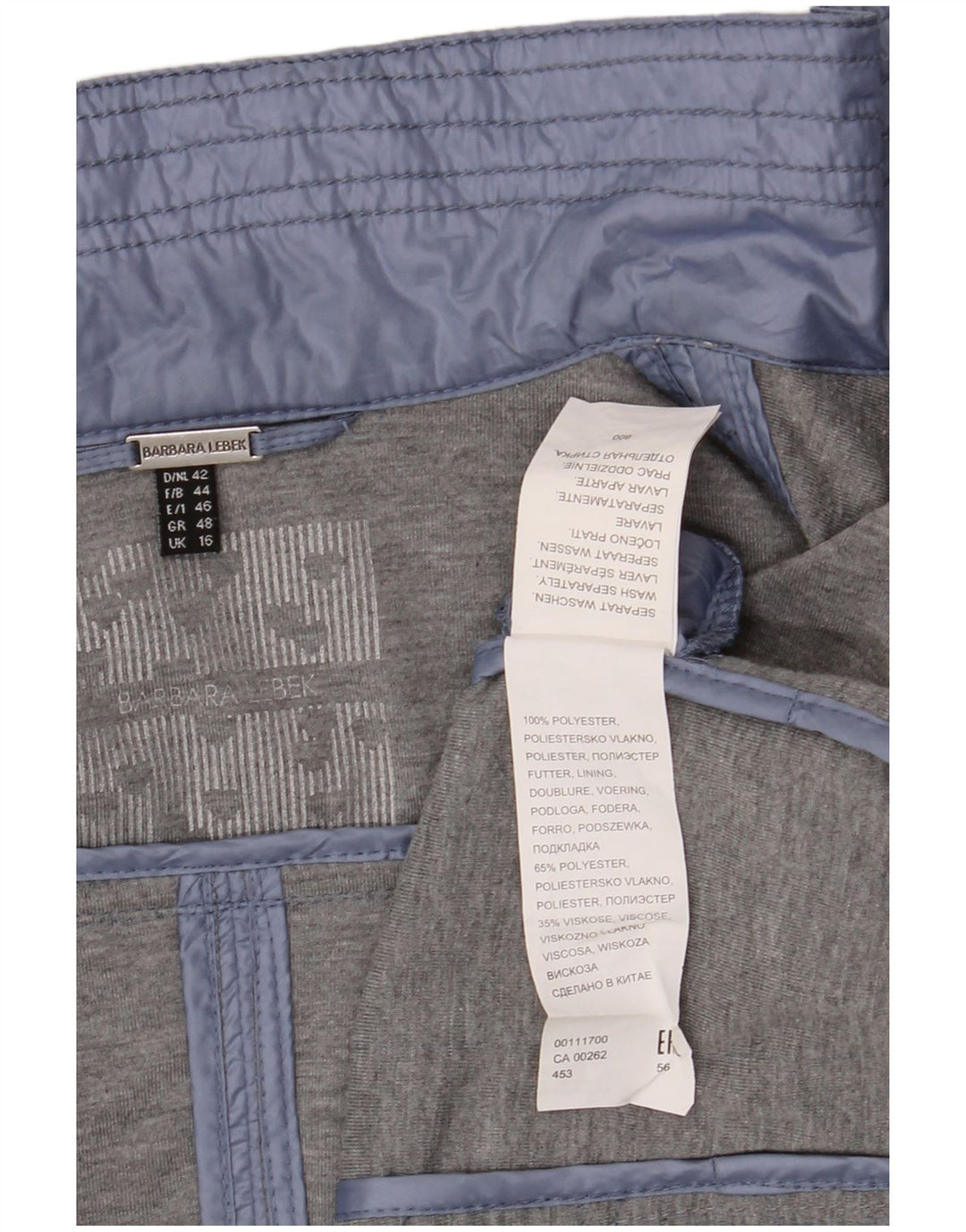 Barbara Lebek Γυναικείο Bomber Jacket UK 16 Large Blue Polyester