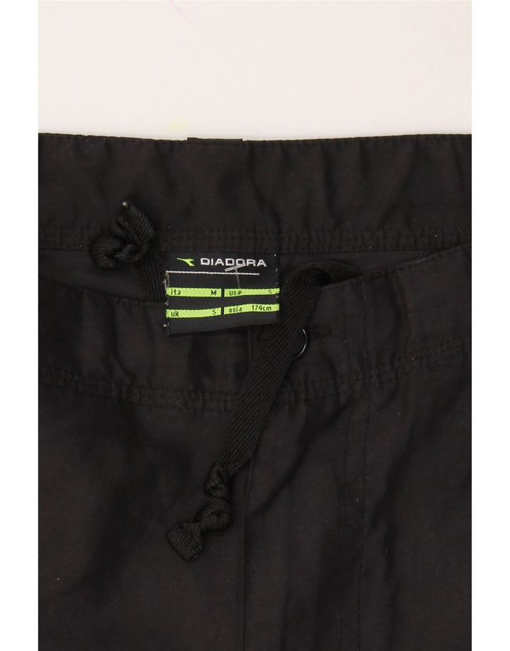 DIADORA Mens Cargo Shorts Small W32  Black Polyester Vintage Diadora and Second-Hand Diadora from Messina Hembry 