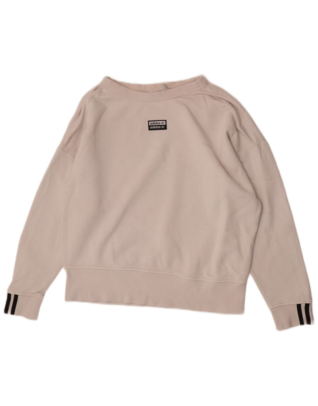 Γυναικείο φούτερ Adidas Oversized Jumper UK 10 Small λευκό βαμβακερό
