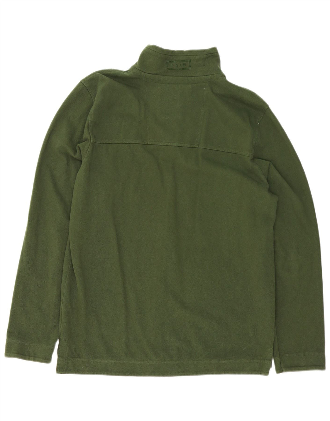 Ανδρικό φούτερ με φερμουάρ Crew Clothing, μεσαίο πράσινο βαμβακερό