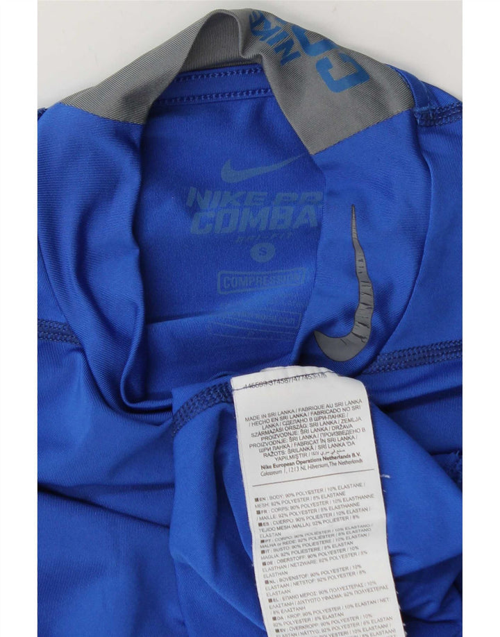 Nike Ανδρικό Dri Fit Τοπ Μακρυμάνικο Μικρό Μπλε Πολυεστέρα