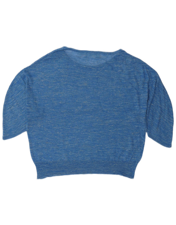 ZARA Γυναικείο πουλόβερ με λαιμόκαυστο UK 14 Medium Blue