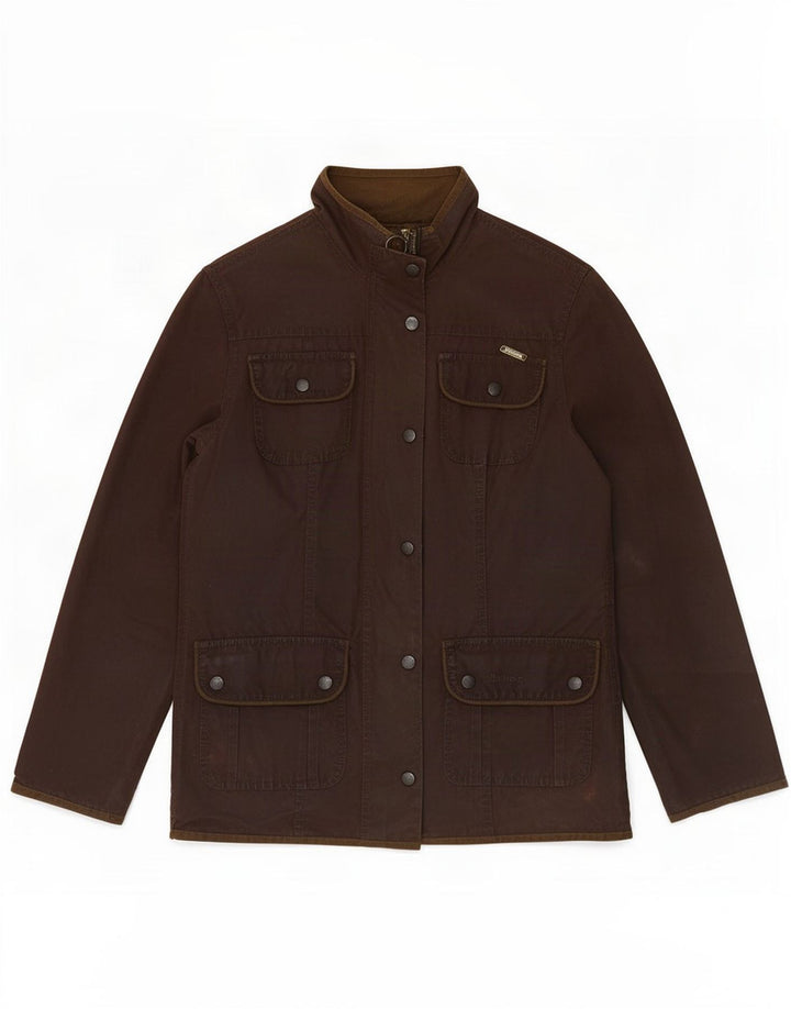 Barbour Γυναικείο κερωμένο βαμβακερό μπουφάν UK 10 Small Brown