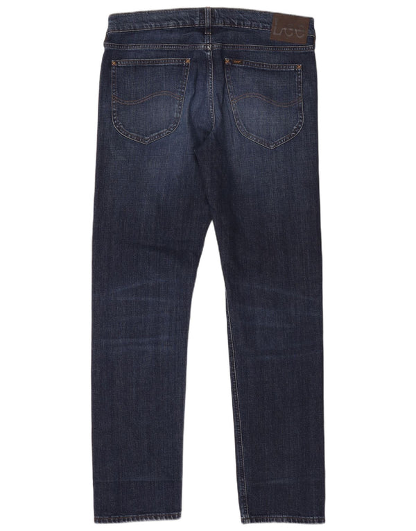 Lee Mens Daren Zip Fly Slim Jeans W32 L32 Μπλε βαμβακερό