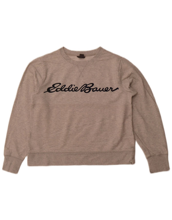 EDDIE BAUER Γυναικεία φούτερ με γραφικά Crop Jumper UK 6 XS Grey
