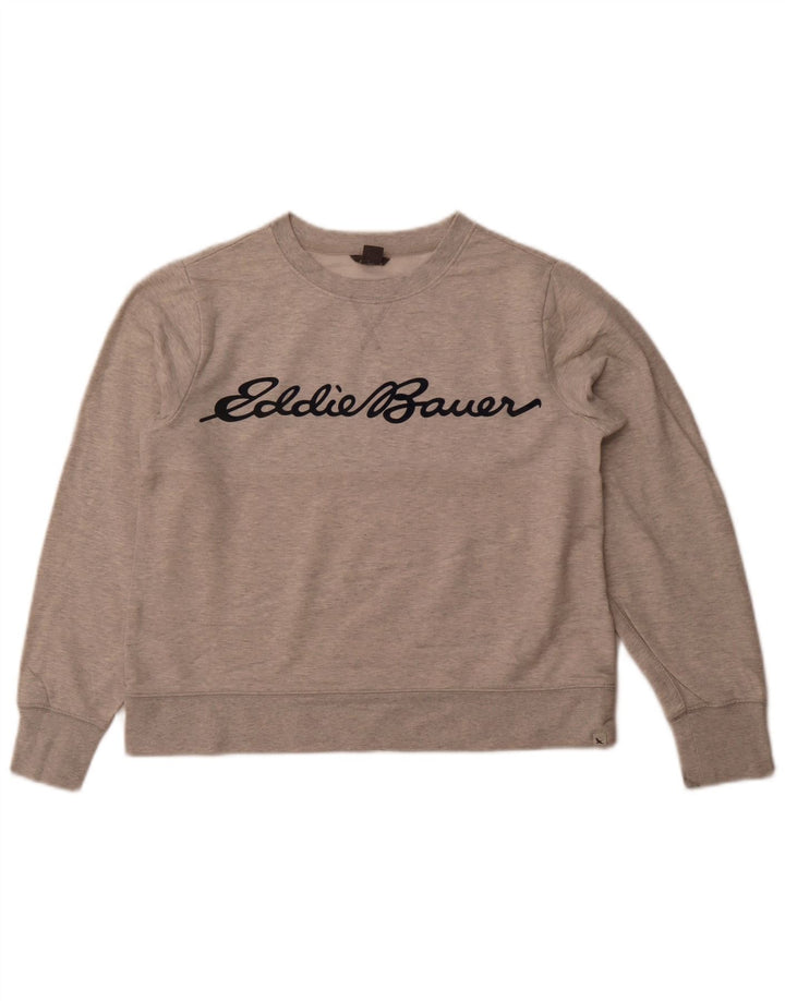 EDDIE BAUER Γυναικεία φούτερ με γραφικά Crop Jumper UK 6 XS Grey