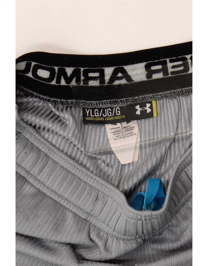 Under Armour Boys αθλητικό σορτς 11-12 ετών Μεγάλο γκρι πολύχρωμο πολυεστέρα