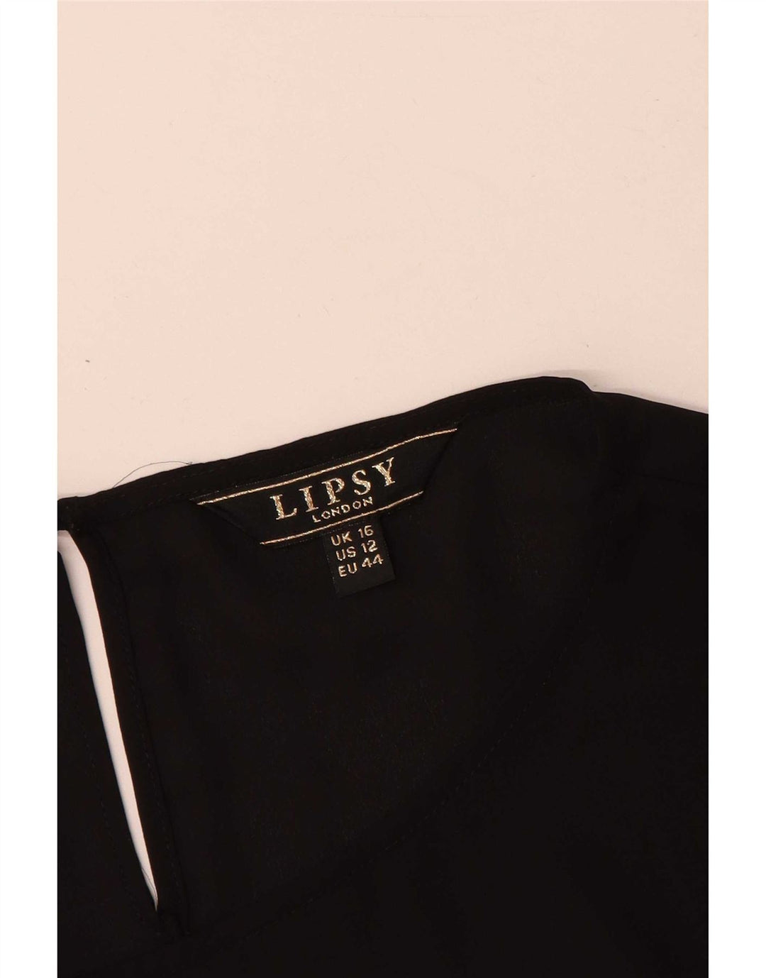 Γυναικεία μακρυμάνικη μπλούζα Lipsy Top UK 16 Large Μαύρο Πολυεστέρας