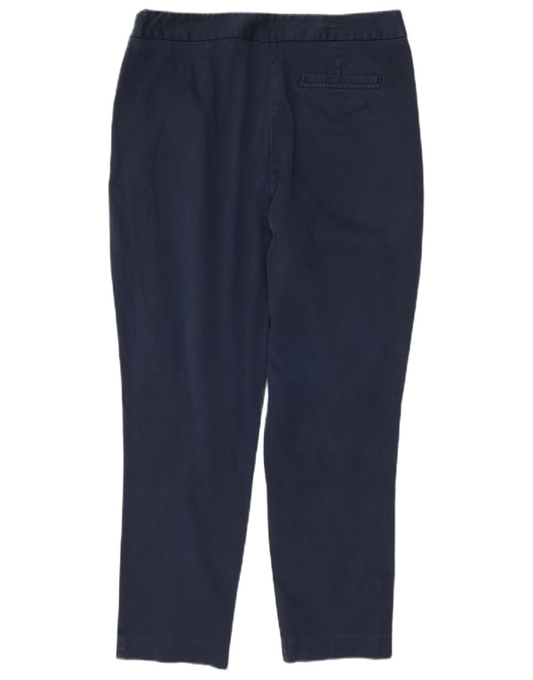 Laura Ashley Γυναικείο Slim Casual Παντελόνι UK 12 Medium W32 L27 Navy Blue
