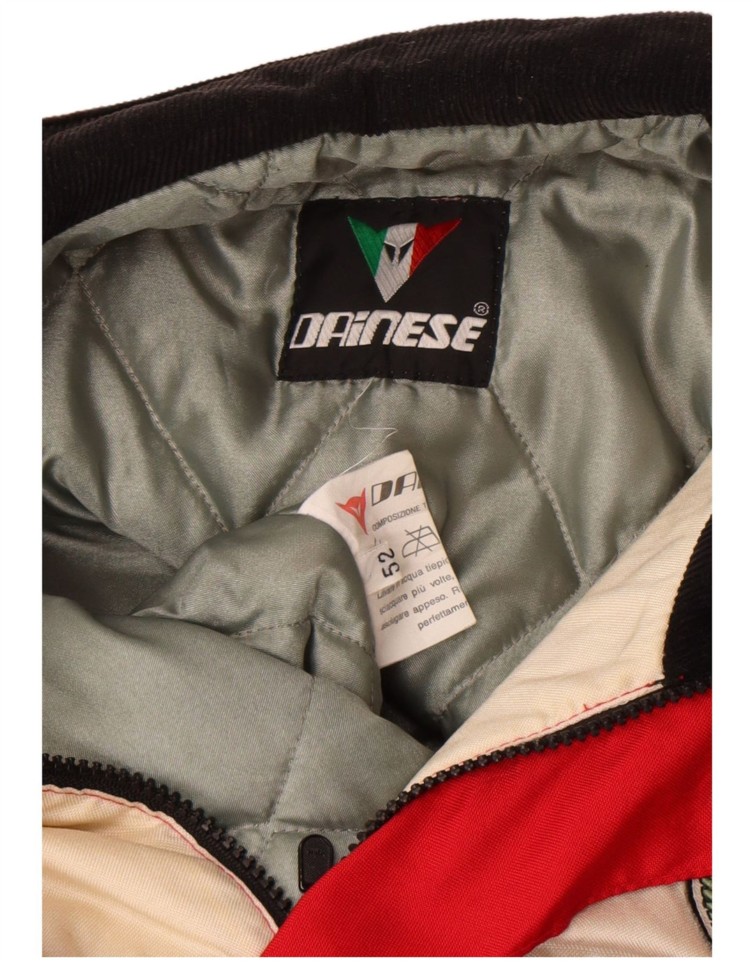 Dainese Ανδρικό γραφικό μπουφάν δρομέα EU 52 Μεγάλο κόκκινο χρώμα πολυαμίδιο