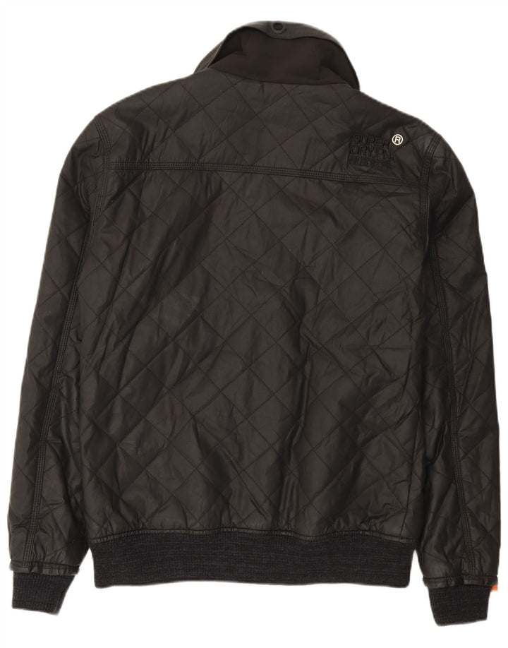 Superdry Ανδρικό καπιτονέ Bomber Jacket UK 40 Large Black Nylon