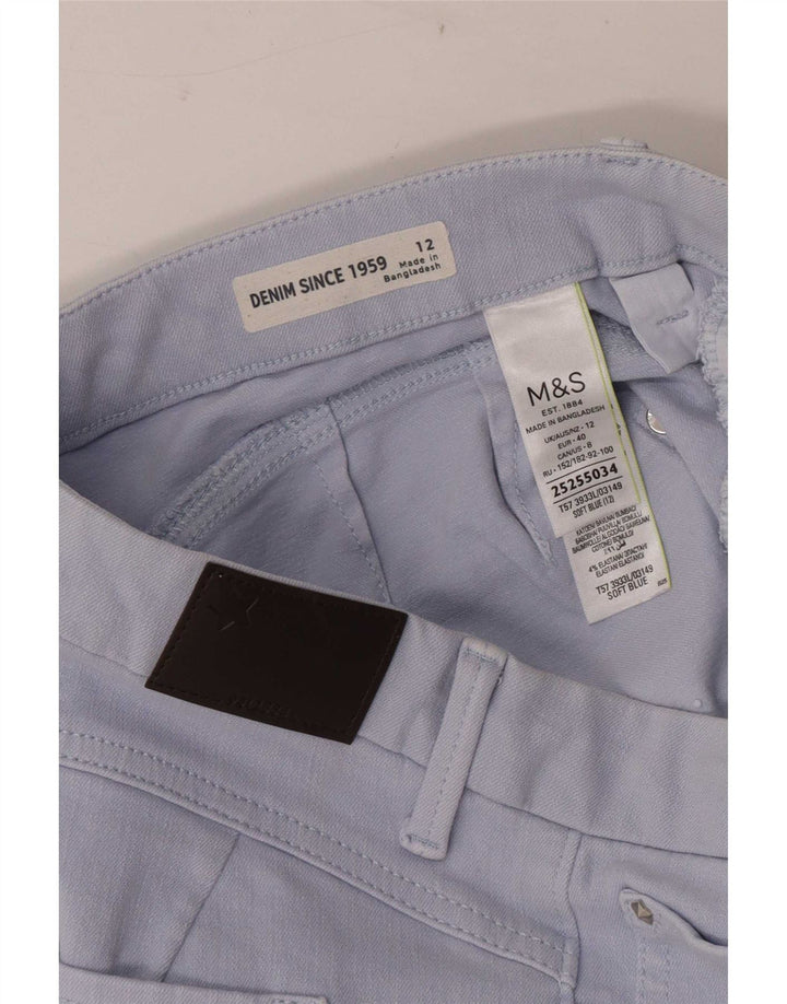 Marks & Spencer Γυναικείο βερμούδα σορτς UK 12 Medium W30 Μπλε βαμβακερό