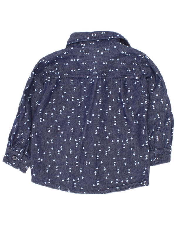 Μπλουζάκι Dkny Baby Boys 12-18 Months Navy Blue με στίγματα από βαμβάκι