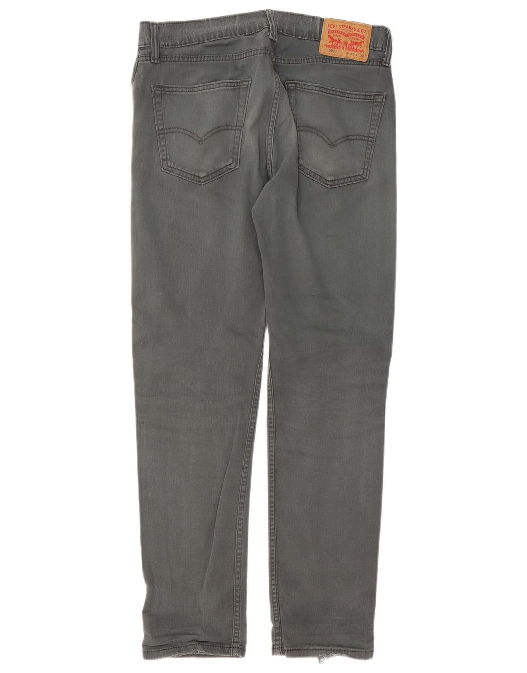 Levi's Mens 502 Tapered Jeans W32 L32 Γκρι βαμβακερό