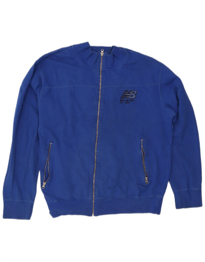 Ανδρική φόρμα New Balance Top Jacket Μεσαίο Μπλε Βαμβακερό