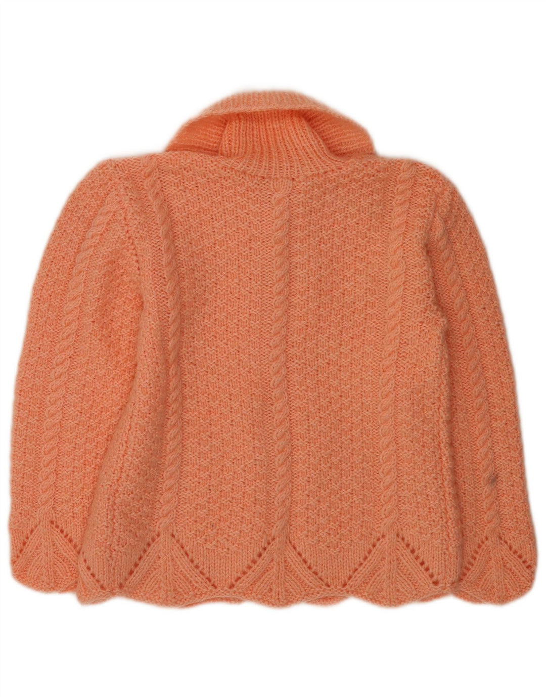 Vintage γυναικεία ζακέτα πουλόβερ UK 14 Medium Orange