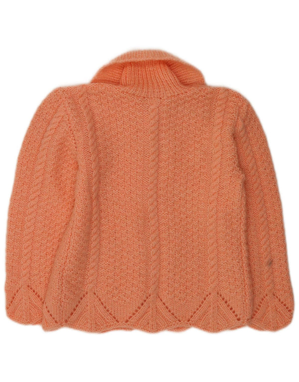Vintage γυναικεία ζακέτα πουλόβερ UK 14 Medium Orange