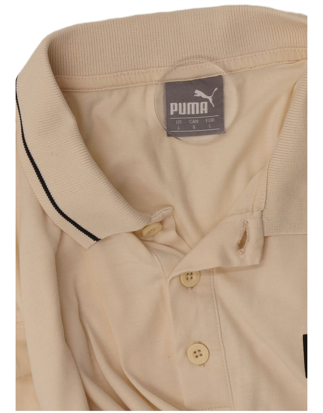 Ανδρικό πουκάμισο πόλο Puma σε μεγάλο μπεζ