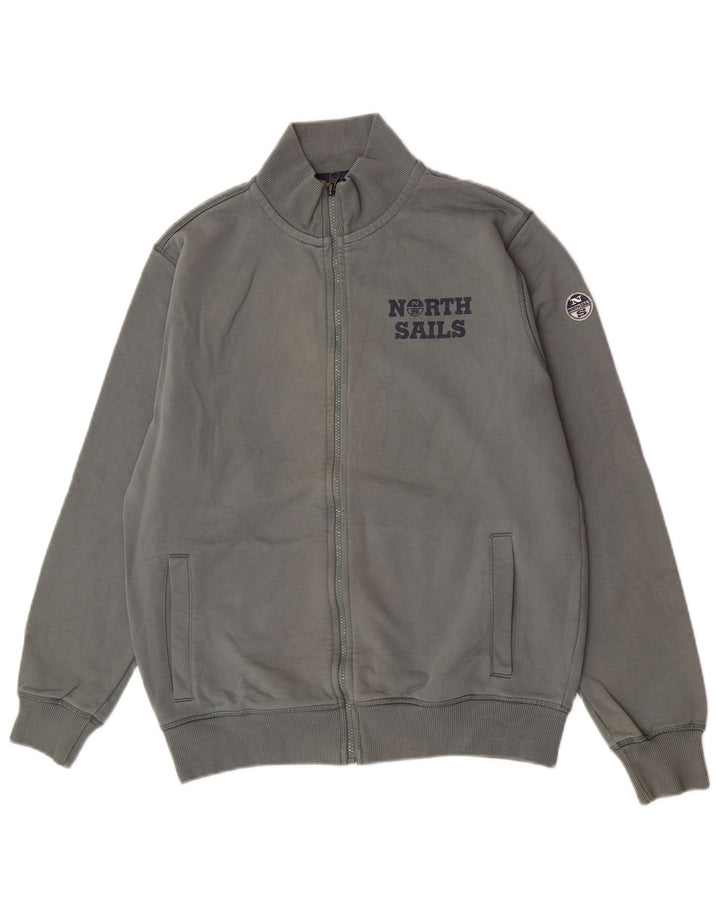Ανδρική φόρμα γυμναστικής North Sails Top Jacket μεσαίο πράσινο βαμβακερό