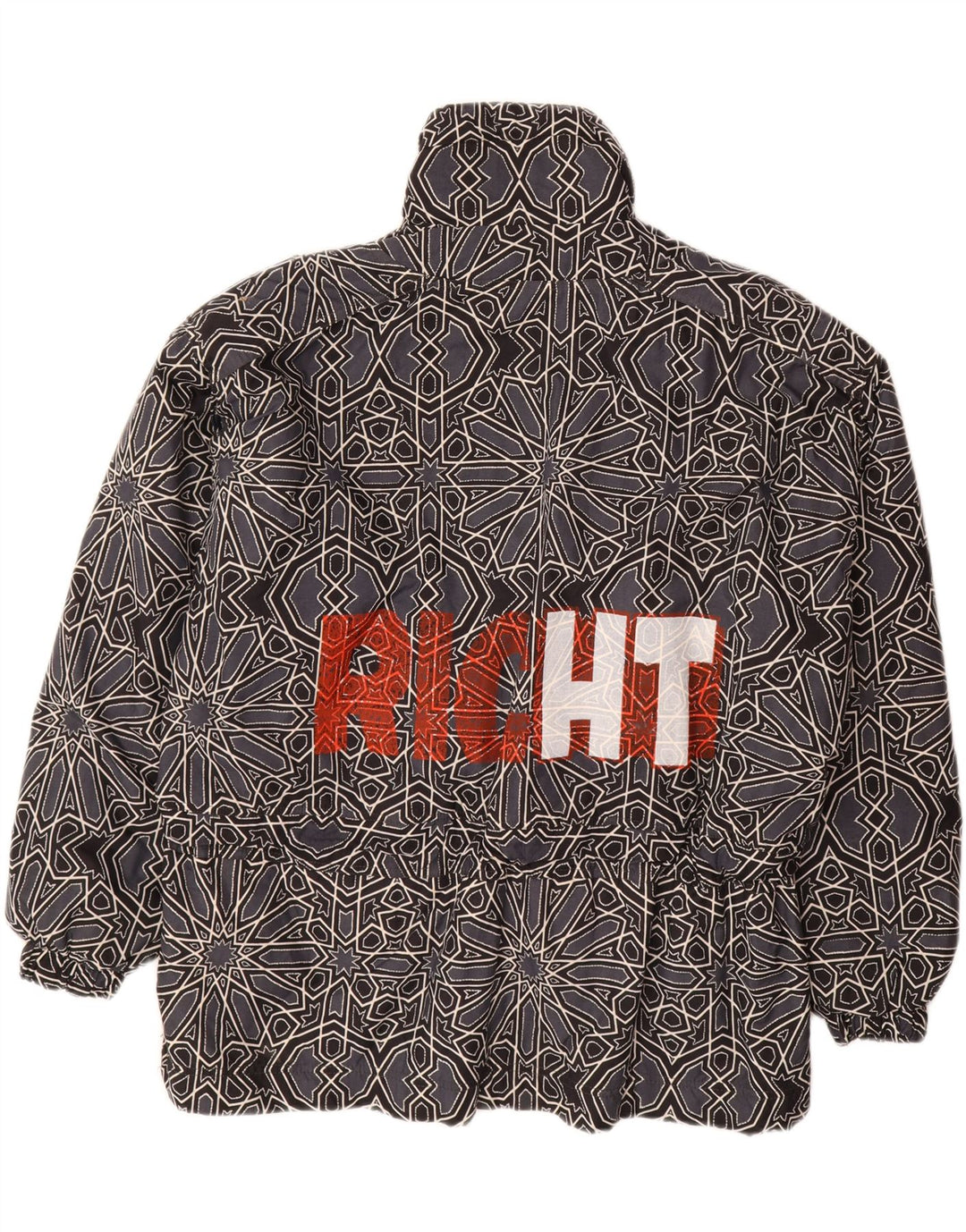 ΚΑΠΤ. COOK Ανδρικό γραφικό Anorak Μπουφάν UK 42 XL Γκρι γεωμετρικό