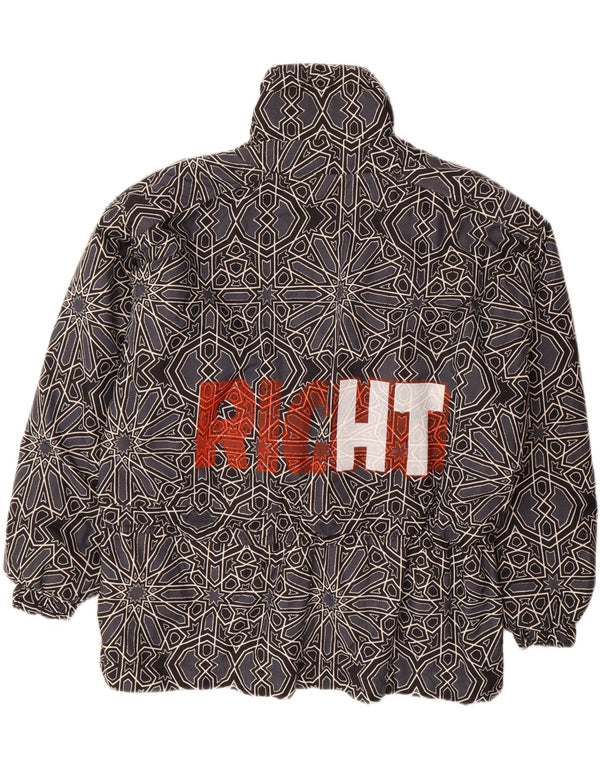 ΚΑΠΤ. COOK Ανδρικό γραφικό Anorak Μπουφάν UK 42 XL Γκρι γεωμετρικό