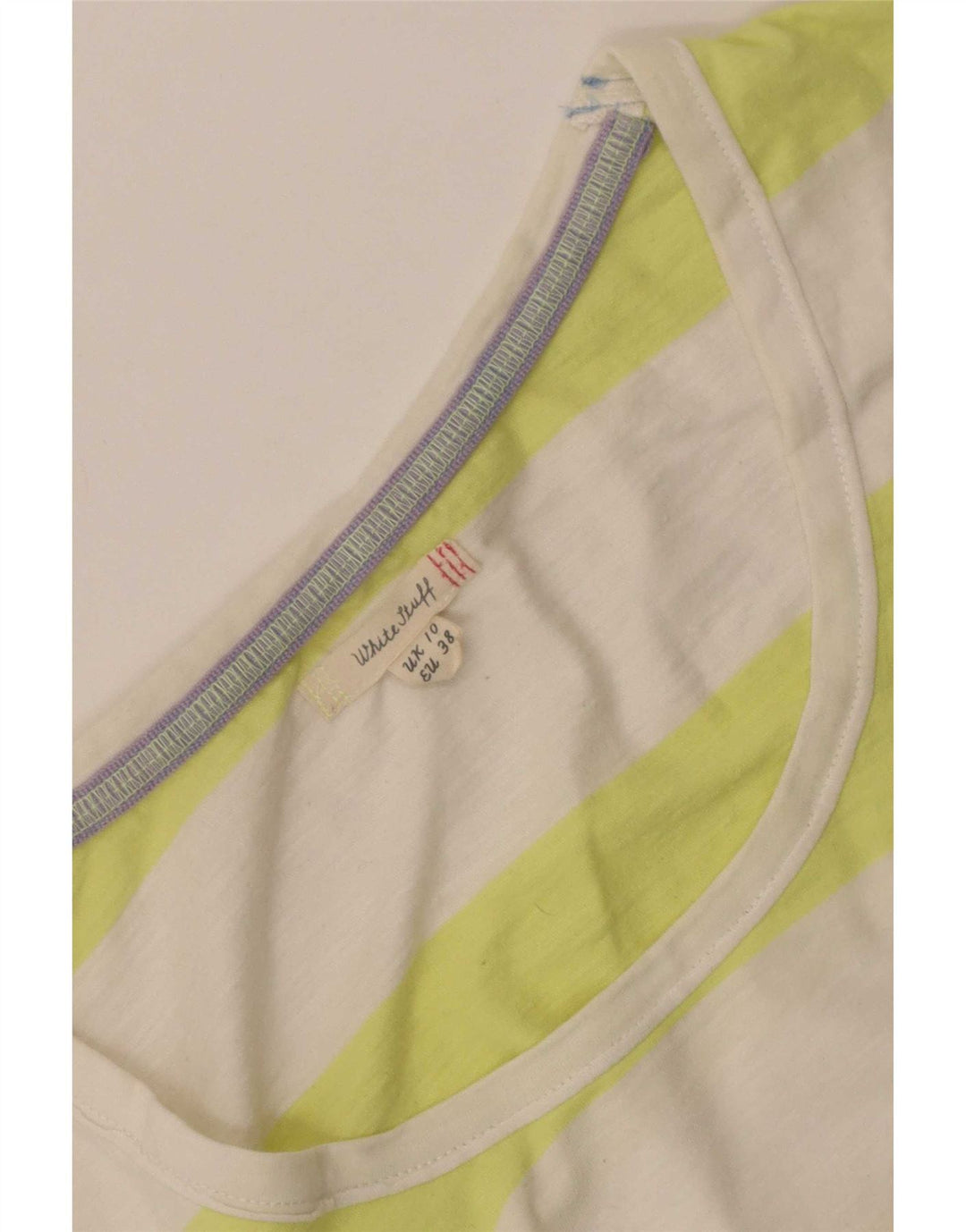 White Stuff Γυναικείο T-Shirt Top UK 10 Small πολύχρωμο ριγέ