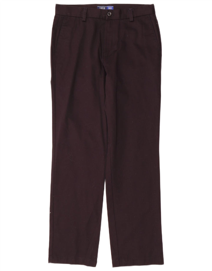 Ανδρικό ίσιο παντελόνι Chino IZOD W31 L32 Navy Blue Cotton