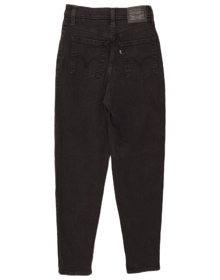 Γυναικείο τζιν Levi's Tapered W24 L27 μαύρο βαμβακερό