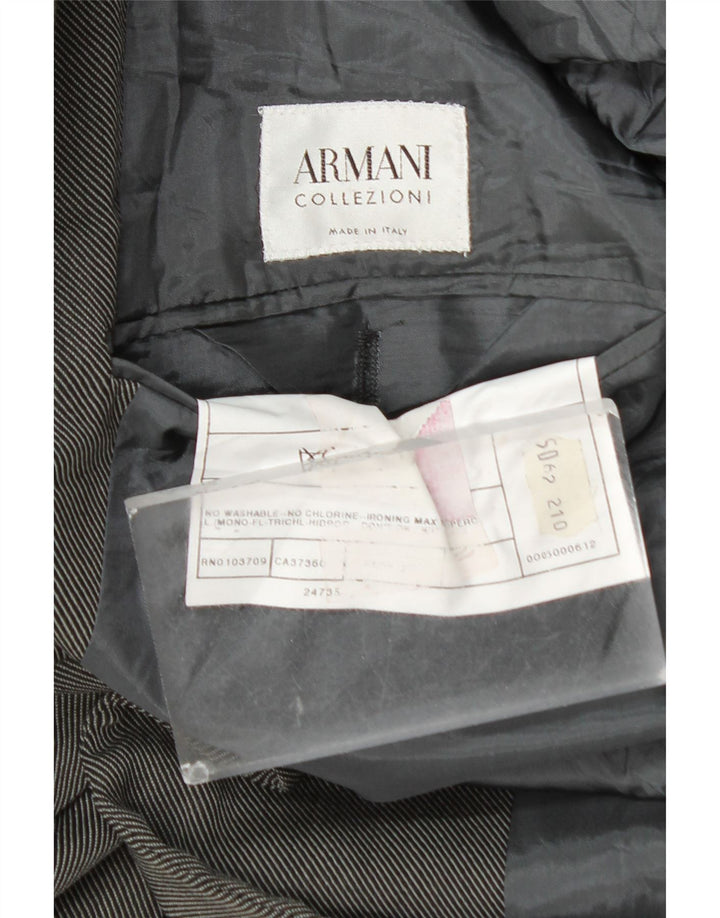 Armani Collezioni Ανδρικό τζάκετ με 3 κουμπιά σακάκι IT 50 μεσαίου γκρι μαλλί