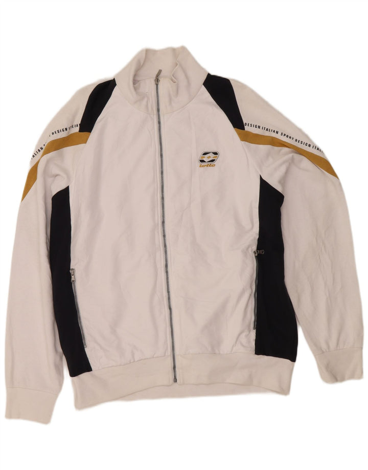 Ανδρική φόρμα Lotto Graphic Top Jacket XL White Colourblock Polyester