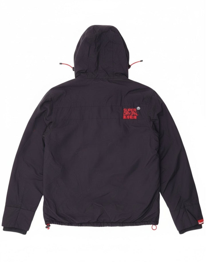 Superdry Γυναικείο Μπουφάν αντιανεμικό γραφικό UK 16 Large Navy Blue