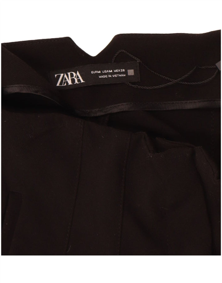 Zara Γυναικείο κωνικό παντελόνι Chino Medium W28 L27 Μαύρο Πολυεστέρας