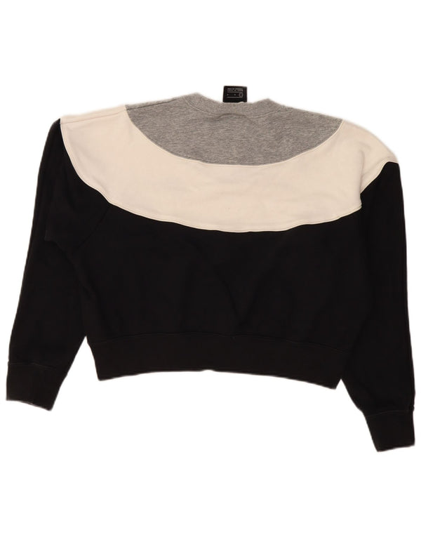 Γυναικεία φούτερ Nike Crop Jumper UK 16 Large Black Colourblock Cotton