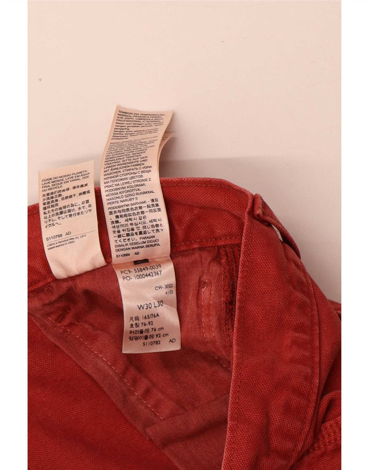 Ανδρικό τζιν Levi's Cargo Straight W30 L30 Red Cotton
