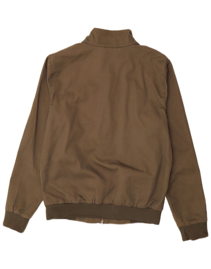 LIVERGY Mens Bomber Jacket EU 48 Medium Khaki Polyester