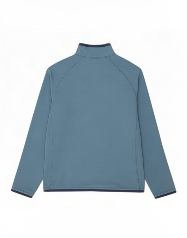 Mountain Warehouse Womens Zip Neck Fleece Jumper UK 16 Large Blue Polyester